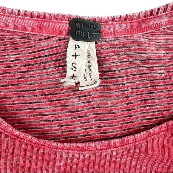 Free People We The Free Jailbreak Red Layering Top In Size S - Picture 3 of 6